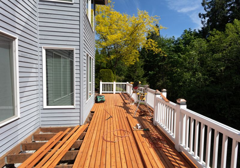 Deck construction in progress