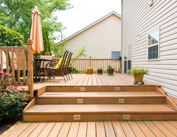 Wooden Patio Installation in Danville